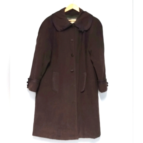 Vintage Gina Baçconi -Creazioni Original women's winter coat àrmy green … - Picture 1 of 4